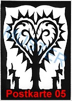 scherenschnitt kunst postkarte 05