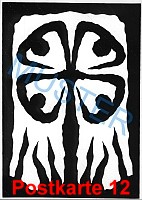 scherenschnitt kunst postkarte 12