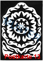 scherenschnitt kunst postkarte 13