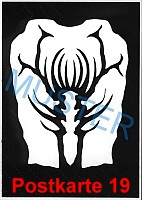 scherenschnitt kunst postkarte 19