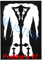 scherenschnitt kunst postkarte 27